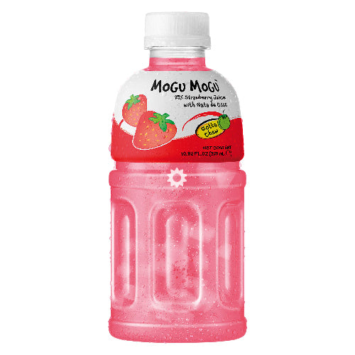 Mogu Mogu Nata De Coco Drink Strawberry 320ml - YEPSS - 叶哺便利中超 - 英国最大亚洲华人网上超市