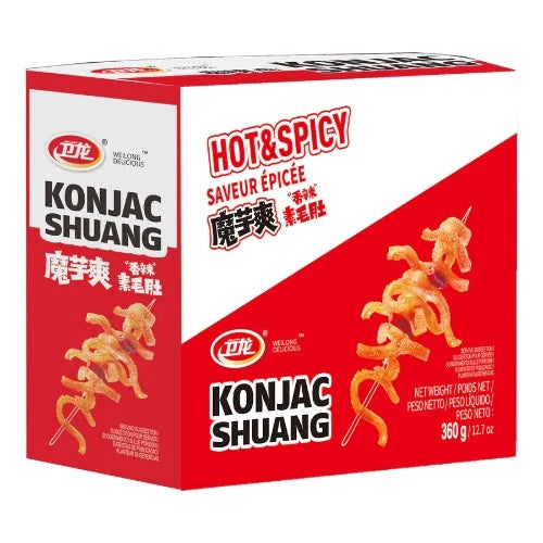 Wei Long Konjac Strips Hot & Spicy Flavour 360g - YEPSS - Online Asian Snacks Oriental Supermarket UK