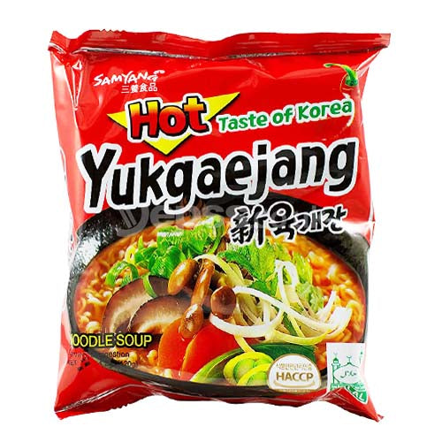 Samyang Hot Yukgaejang Mushroom Flavour Ramen 120g - YEPSS - Online Asian Snacks Oriental Supermarket UK