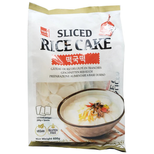 Wang Korea Slice Rice Cake 600g - YEPSS - Online Asian Snacks Oriental Supermarket UK