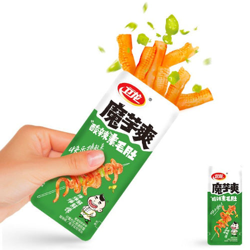 Wei Long Konjac Strips Sour & Hot Flavour 20x18g - YEPSS - 叶哺便利中超 - 英国最大亚洲华人网上超市