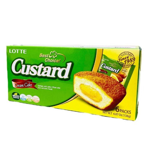 Lotte Custard Pie 6 Packs 138g - YEPSS - Online Asian Snacks Oriental Supermarket UK