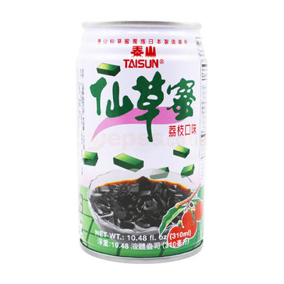 Taisun Grass Jelly Drink with Lychee 310ml - YEPSS - Online Asian Snacks Oriental Supermarket UK