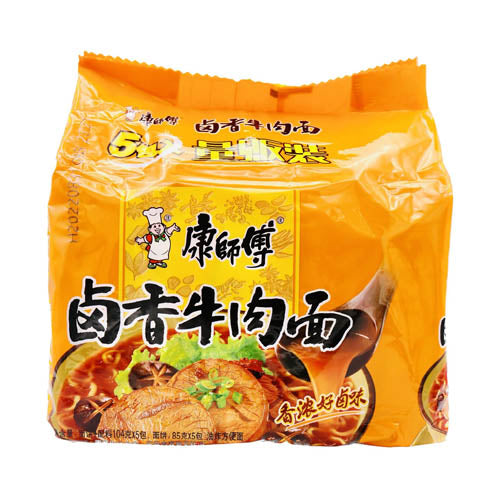 Master Kong Instant Noodle Stew Beef Flavour (5 Packs) 520g - YEPSS - Online Asian Snacks Oriental Supermarket UK