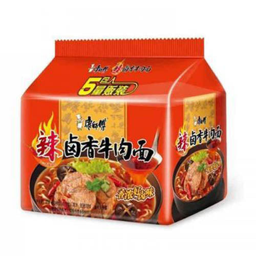 Master Kong Instant Noodle Spicy Stewed Beef Flavour 103g (Pack Of 5) - YEPSS - Online Asian Snacks Oriental Supermarket UK