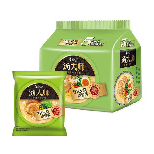 Master Kong Soup Master Series Instant Noodles Japanese Tonkotsu Pork 110g (Pack of 5) - YEPSS - Online Asian Snacks Oriental Supermarket UK