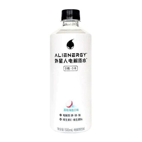 Genki Forest Alienergy Sports Drink Lychee & Sea Salt Flavour 500ml - YEPSS - Online Asian Snacks Oriental Supermarket UK