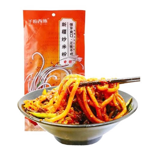 Qianfenxishi Xinjiang Fried Vermicelli Medium Spicy 250g - YEPSS - Online Asian Snacks Oriental Supermarket UK