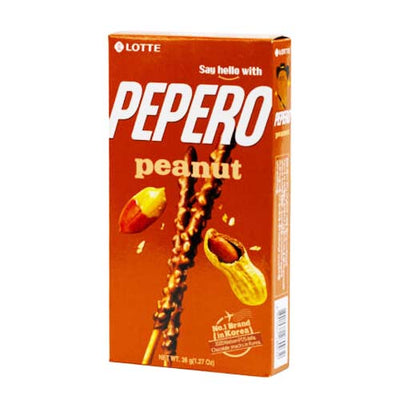 Lotte Pepero Peanut 36g - YEPSS - Online Asian Snacks Oriental Supermarket UK
