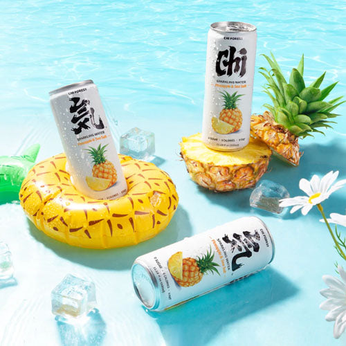 Chi Forest Sparkling Water Pineapple & Sea Salt Flavour 330ml - YEPSS - 叶哺便利中超 - 英国最大亚洲华人网上超市