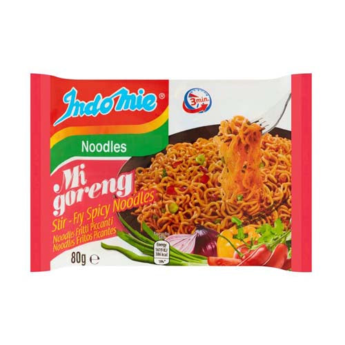 Indomie Mi Goreng Fried Nooodles Spicy Flavour 80g - YEPSS - Online Asian Snacks Oriental Supermarket UK