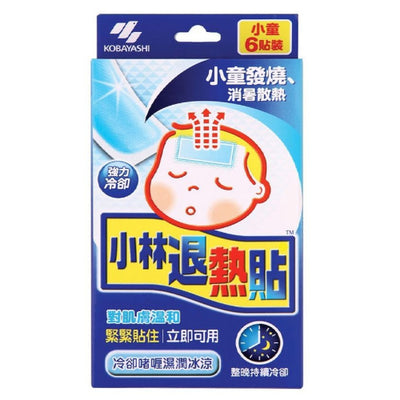Kobayashi Cooling Gel Sheet Kids Cool 6pcs - YEPSS - 叶哺便利中超 - 英国最大亚洲华人网上超市