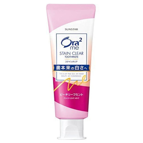Sunstar Ora2 Me Stain Clear Toothpaste Peach Leaf Mint 143g - YEPSS - 叶哺便利中超 - 英国最大亚洲华人网上超市