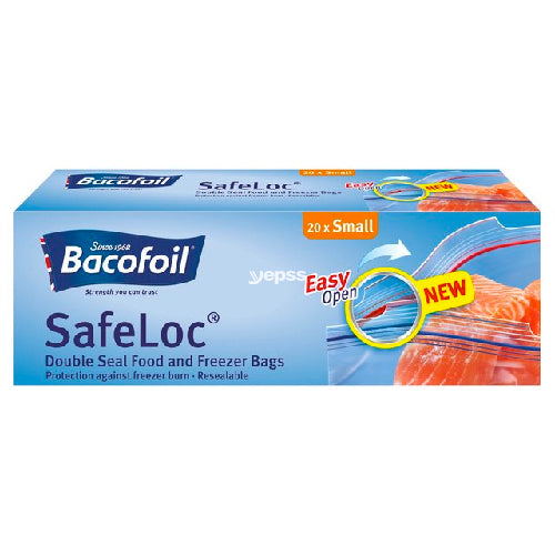 Bacofoil Double-Seal SafeLoc Food and Freezer Bags Small 20s - YEPSS - 叶哺便利中超 - 英国最大亚洲华人网上超市