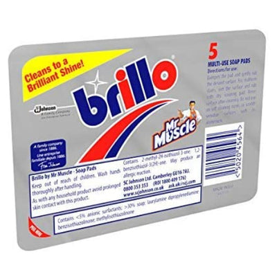 Brillo Multi-Use Soap Pads 5 Pads - YEPSS - 叶哺便利中超 - 英国最大亚洲华人网上超市