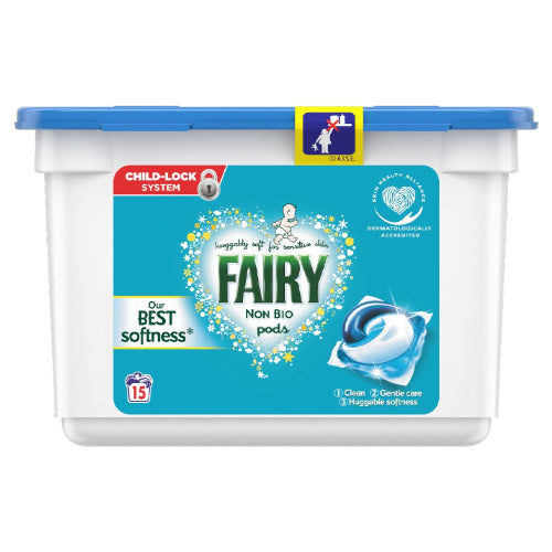 Fairy Non Bio Pods Washing Liquid Capsules 15 Washes - YEPSS - 叶哺便利中超 - 英国最大亚洲华人网上超市