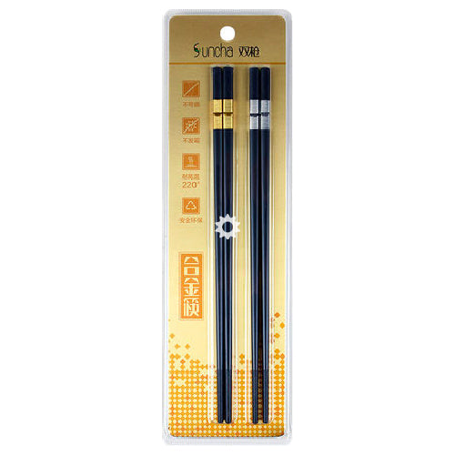 Suncha Alloy Chopsticks 2 Pairs - YEPSS - 叶哺便利中超 - 英国最大亚洲华人网上超市