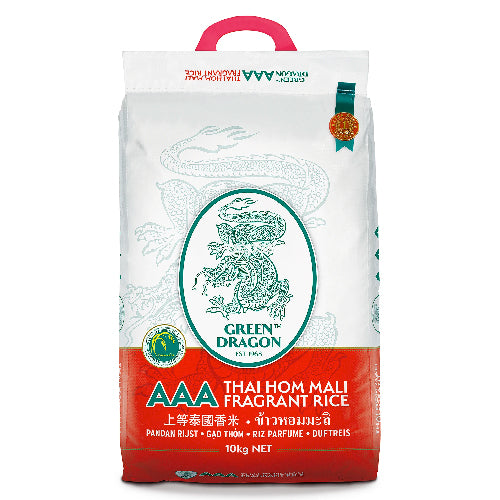 Green Dragon Thai Jasmine Rice 10kg - YEPSS - 叶哺便利中超 - 英国最大亚洲华人网上超市