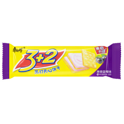 Master Kong 3+2 Saltine Crackers With Blueberry Filling 125g - YEPSS - 叶哺便利中超 - 英国最大亚洲华人网上超市