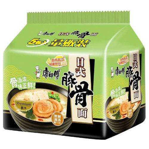 Master Kong Instant Noodles Japanese Tonkotsu Flavour Multi Packs 5x106g - YEPSS - 叶哺便利中超 - 英国最大亚洲华人网上超市
