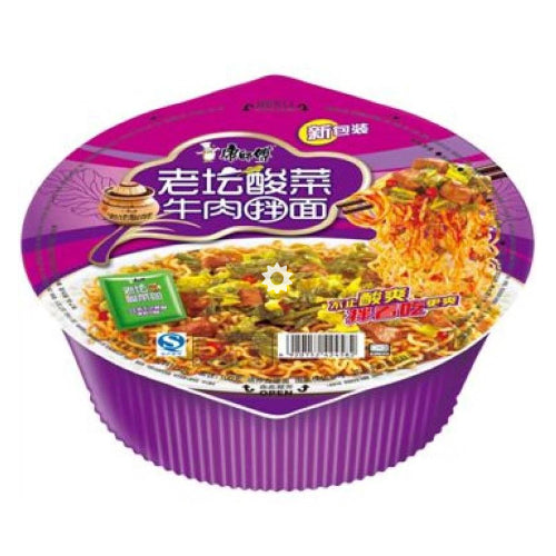 Master Kong Instant Noodles Beef with Pickled Vegetables Dried Noodle (Bowl) 140g - YEPSS - 叶哺便利中超 - 英国最大亚洲华人网上超市