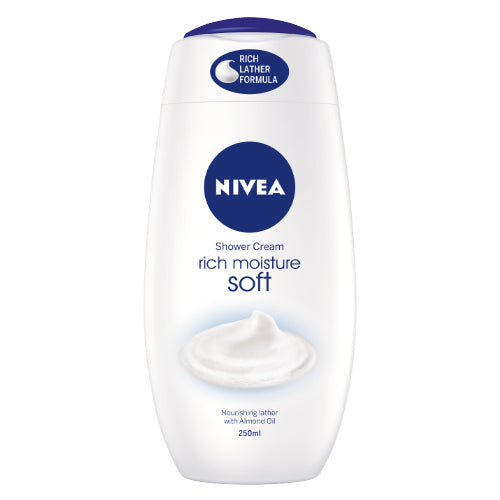 Nivea Shower Rich Moisture Soft 250ml - YEPSS - 叶哺便利中超 - 英国最大亚洲华人网上超市