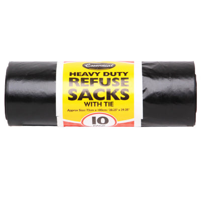 Essential Heavy Duty Refuse Sacks With Tie Handle 10s - YEPSS - 叶哺便利中超 - 英国最大亚洲华人网上超市