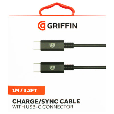 Griffin Type-C to Type-C Cable Black 1m - YEPSS - 叶哺便利中超 - 英国最大亚洲华人网上超市