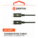 Griffin Type-C to Type-C Cable Black 1m - YEPSS - 叶哺便利中超 - 英国最大亚洲华人网上超市