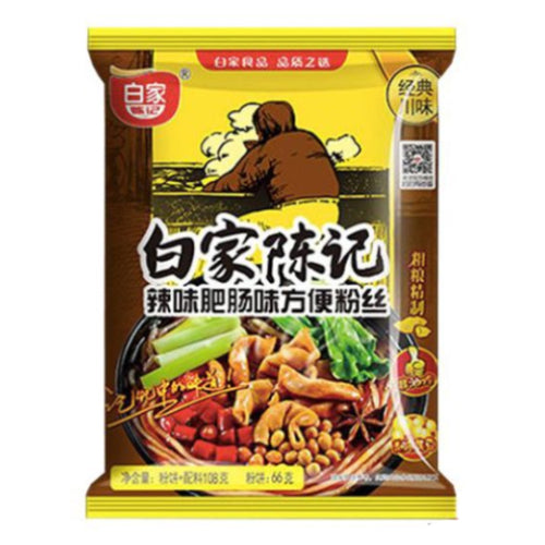 Baijia Instant Sweet Potato Vermicelli Spicy Artificial Fei Chang Flavour 108g - YEPSS - 叶哺便利中超 - 英国最大亚洲华人网上超市