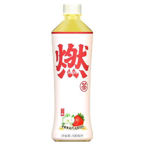 Genki Forest Burning Tea Oolong Tea Drink Strawberry Jasmine Flavour 500ml - YEPSS - 叶哺便利中超 - 英国最大亚洲华人网上超市