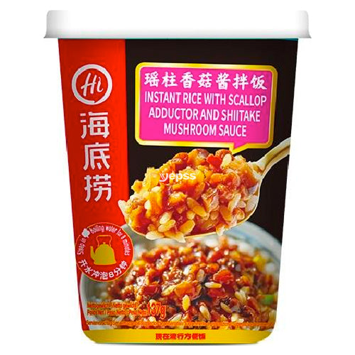 Haidilao Instant Rice with Scallop & Shiitake Mushroom Sauce 137g - YEPSS - 叶哺便利中超 - 英国最大亚洲华人网上超市
