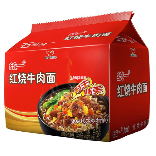 Unif Instant Noodle Soup Roasted Beef Flavour Multi Packs 5x108g - YEPSS - 叶哺便利中超 - 英国最大亚洲华人网上超市