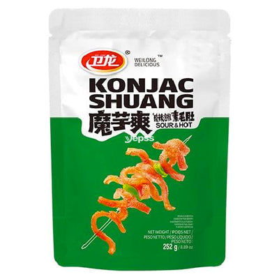 Wei Long Konjac Strips Sour & Hot Flavour 252g - YEPSS - 叶哺便利中超 - 英国最大亚洲华人网上超市