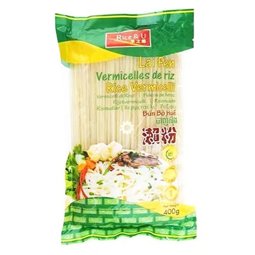 R&U Rice Vermicelli (LaiFen) 1.6mm 400g - YEPSS - 叶哺便利中超 - 英国最大亚洲华人网上超市