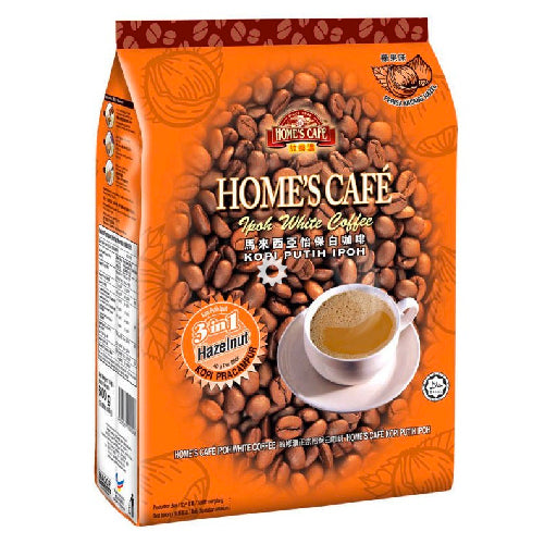 Home's Cafe 3 in 1 Instant White Coffee Hazelnut 15 Sachets 600g - YEPSS - 叶哺便利中超 - 英国最大亚洲华人网上超市