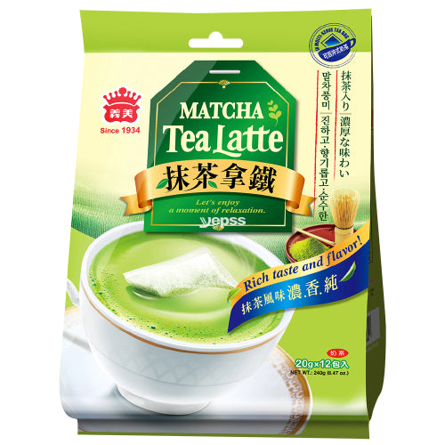 Imei Instant Matcha Tea Latte 12 Sachets 240g - YEPSS - 叶哺便利中超 - 英国最大亚洲华人网上超市