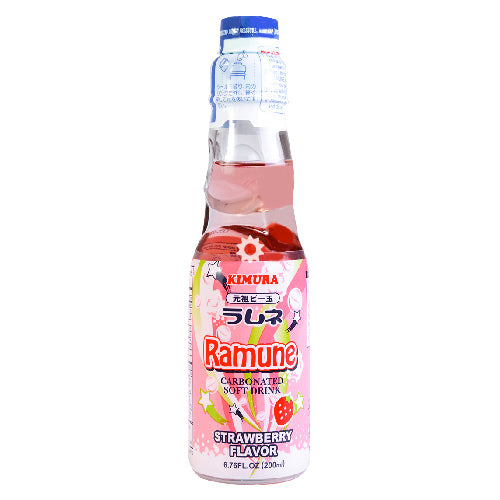 Kimura Ganso Ramune Strawberry 200ml - YEPSS - 叶哺便利中超 - 英国最大亚洲华人网上超市