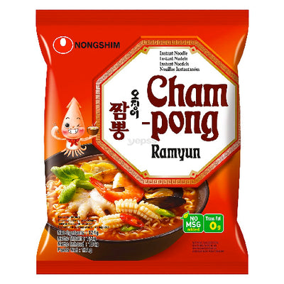 Nongshim Champong Ramyun Noodle (Bag) 124g - YEPSS - 叶哺便利中超 - 英国最大亚洲华人网上超市