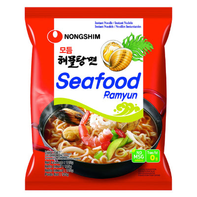 Nongshim Seafood Ramyun Noodle (Bag) 125g - YEPSS - 叶哺便利中超 - 英国最大亚洲华人网上超市