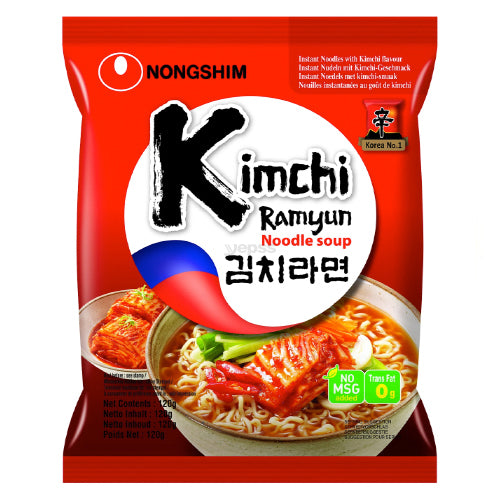 Nongshim Kimchi Ramyun Noodle (Bag) 120g - YEPSS - 叶哺便利中超 - 英国最大亚洲华人网上超市