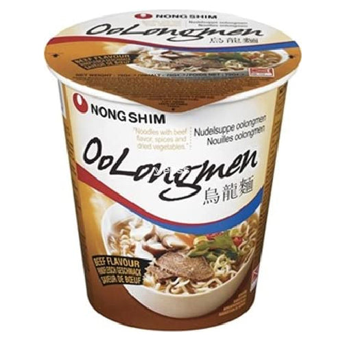 Nongshim Oolongmen Beef Flavour Noodle Soup (Cup) 75g - YEPSS - 叶哺便利中超 - 英国最大亚洲华人网上超市