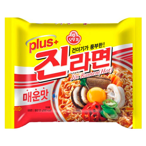 Ottogi Jin Ramen Noodle Spicy Flavour (Bag) 120g - YEPSS - 叶哺便利中超 - 英国最大亚洲华人网上超市