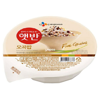 CJ Hetbahn Cupbahn Cooked 5 Grains Rice 210g - YEPSS - 叶哺便利中超 - 英国最大亚洲华人网上超市
