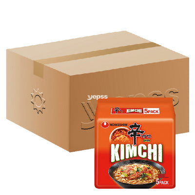 Nongshim Kimchi Ramyun Noodle Multi Packs 8x5x120g - YEPSS - 叶哺便利中超 - 英国最大亚洲华人网上超市