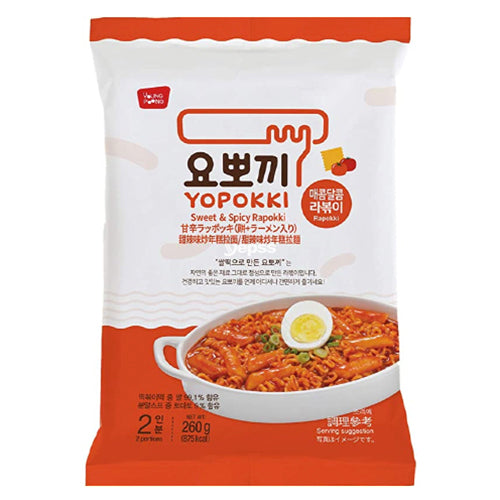 Young Poong Rabokki Yopokki Bag (Rice Cake) Sweet & Spicy Flavour 260g - YEPSS - 叶哺便利中超 - 英国最大亚洲华人网上超市