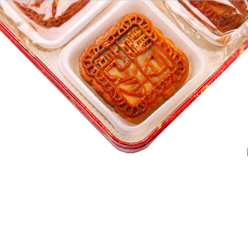 Fung Kee Chong Red Bean Paste with 2 Egg Yolk Mooncakes 4 Pieces 720g - YEPSS - 叶哺便利中超 - 英国最大亚洲华人网上超市