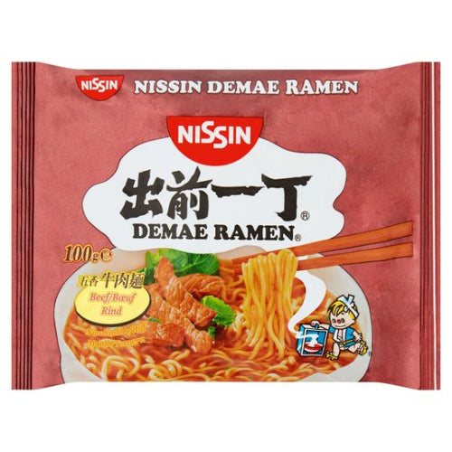 Nissin Demae Ramen Noodles Beef Flavour 100g - YEPSS - 叶哺便利中超 - 英国最大亚洲华人网上超市