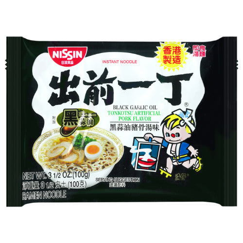 Nissin Demae Ramen Noodles Tonkotsu with Black Garlic Oil Flavour 100g - YEPSS - 叶哺便利中超 - 英国最大亚洲华人网上超市