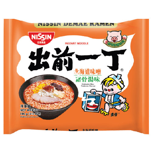Nissin Demae Ramen Noodles Hokkaido Miso Tonkotsu Flavour 100g - YEPSS - 叶哺便利中超 - 英国最大亚洲华人网上超市